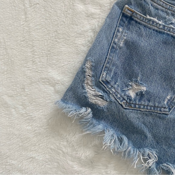 AGOLDE | Parker jean shorts in swapmeet blue - Picture 10 of 13